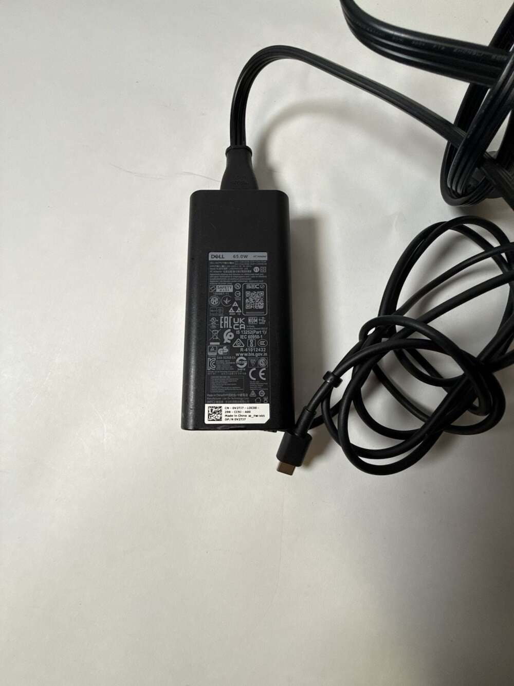 Dell 65W USB-C AC Power Adapter Charger Model 0V2737